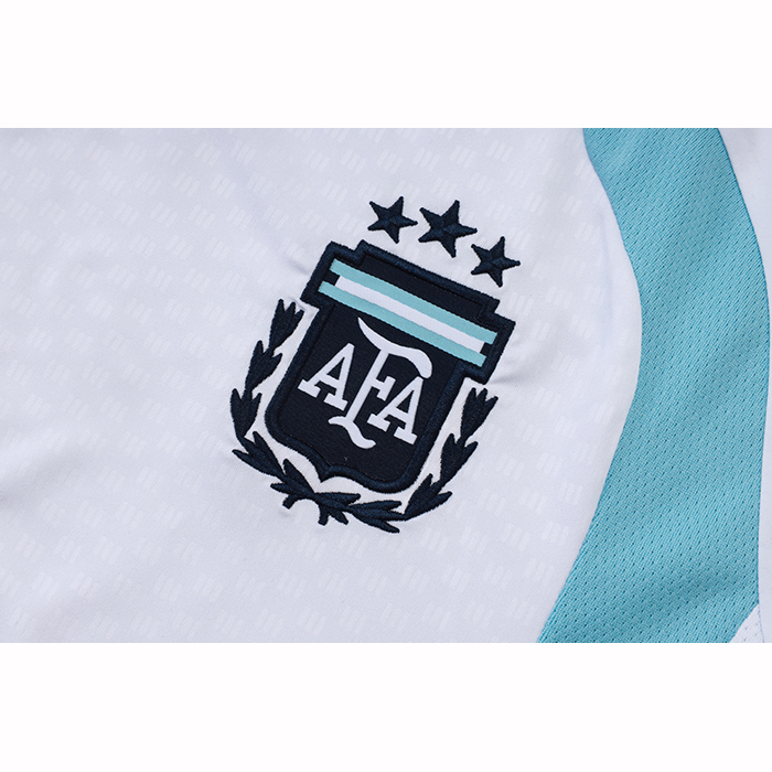 Chandal del Argentina Manga Corta 25-26 Blanco - Pantalon Corto